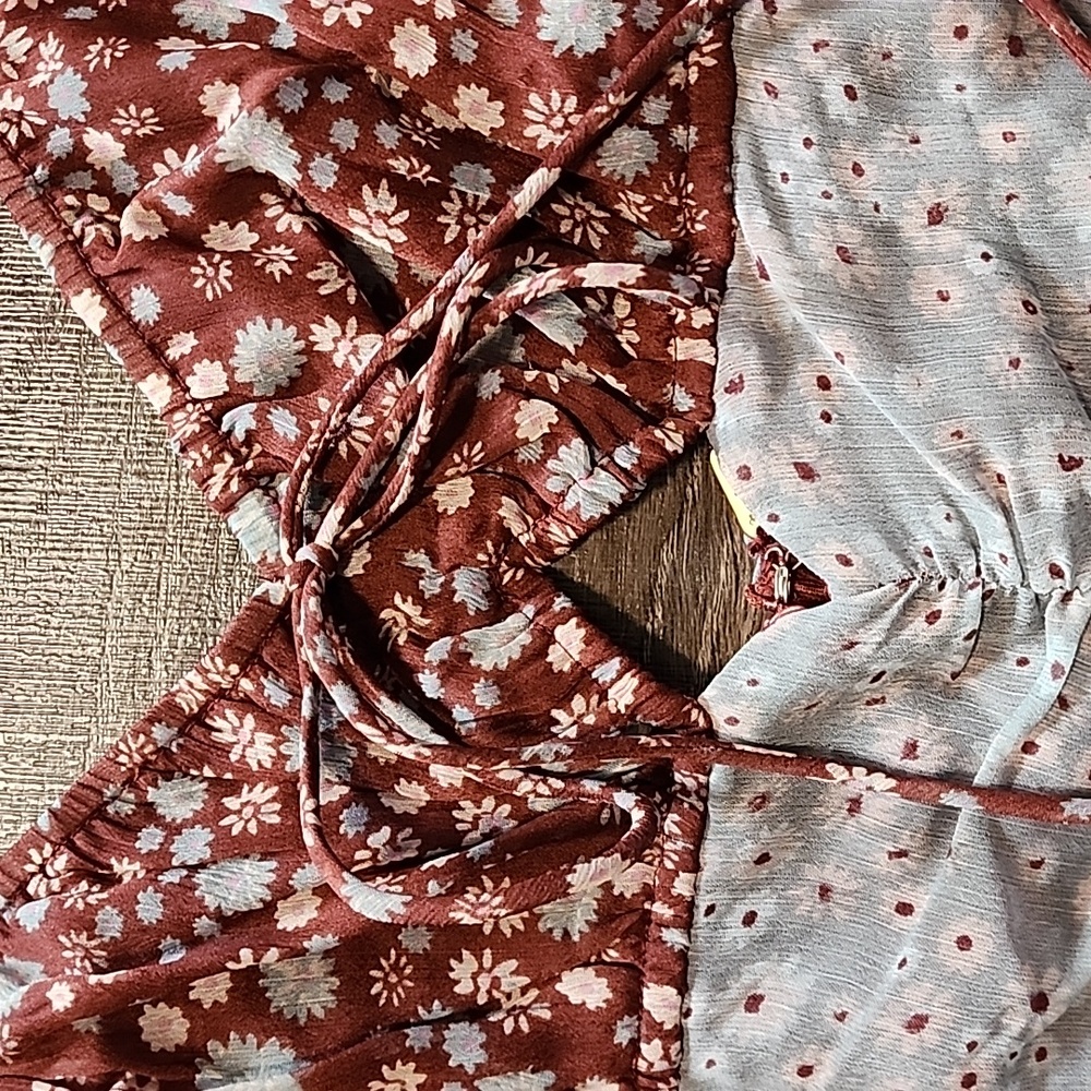 Free People "Tessa" floral Mini Dress - Picture 4 of 6